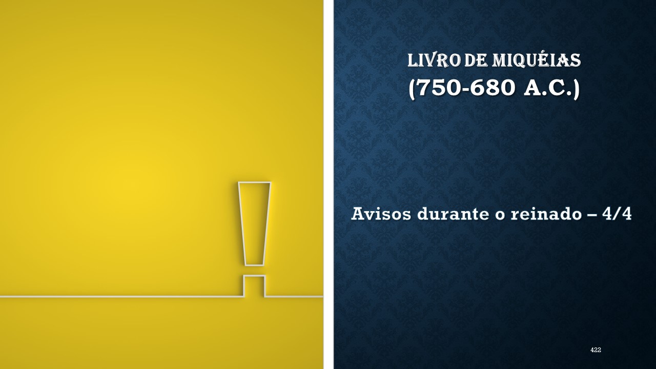 Miquéias - Estudo Bíblico